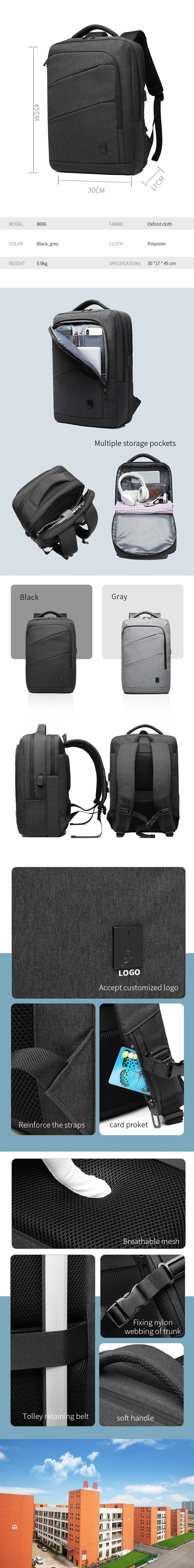 2021 Trending Designer Polyester Laptop Bag Backpack